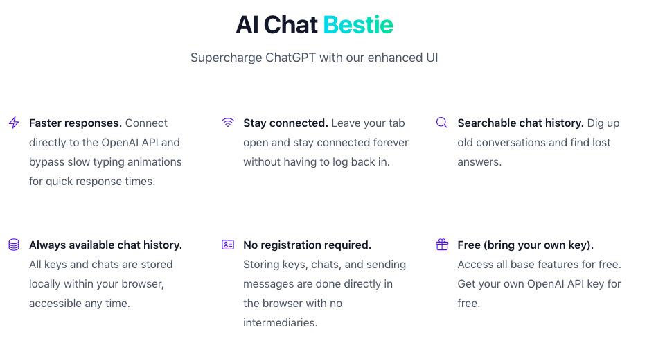 Изображение для сервиса AI Chat Bestie номер один