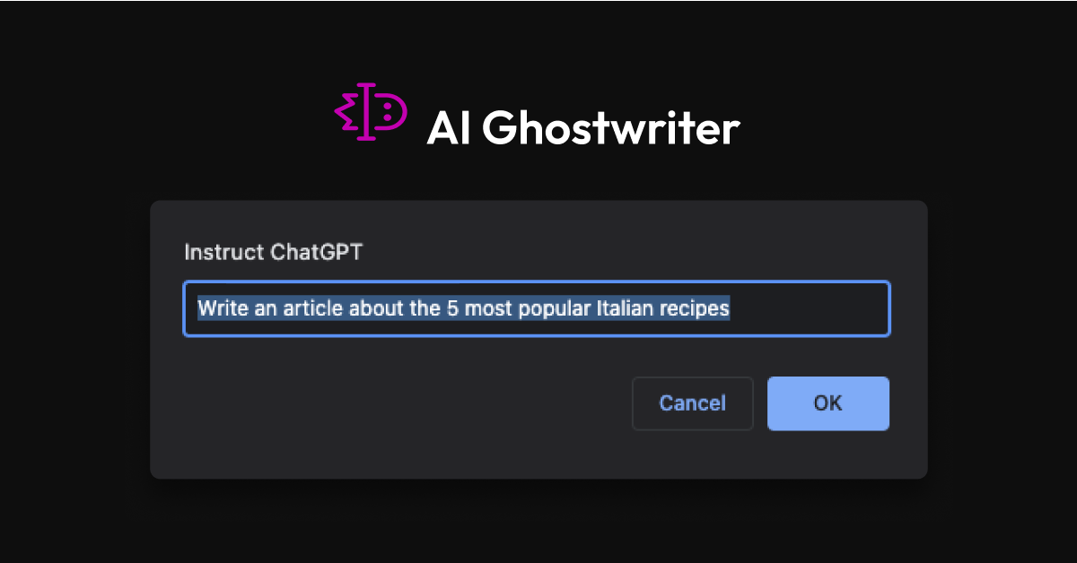 Изображение для сервиса AI Ghostwriter номер один