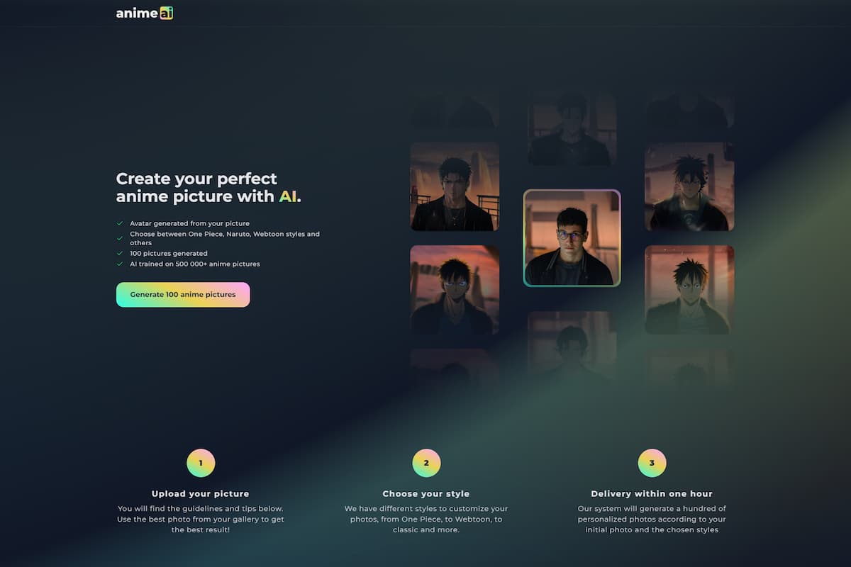 Изображение для сервиса Anime AI номер один