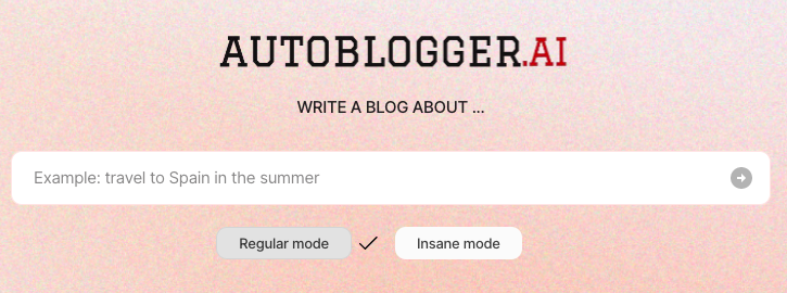 Изображение для сервиса Autoblogger.ai номер один