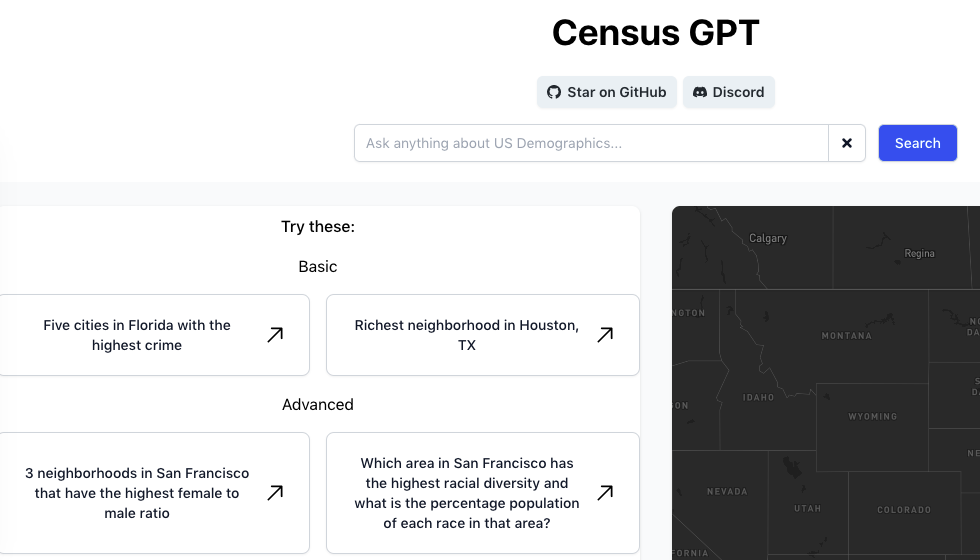 Изображение для сервиса Census GPT номер один