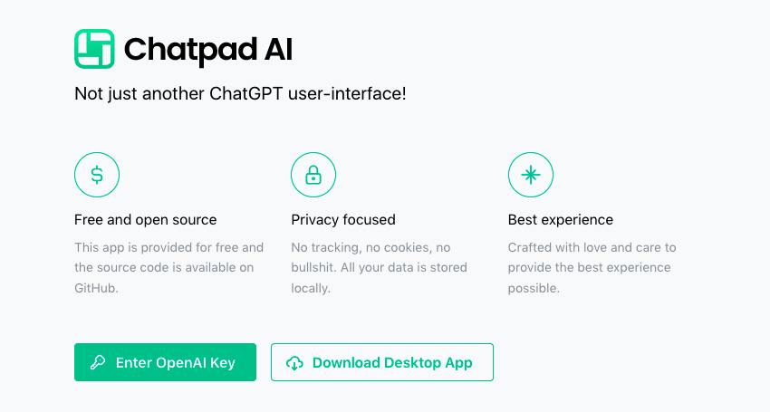 Изображение для сервиса Chatpad AI номер один