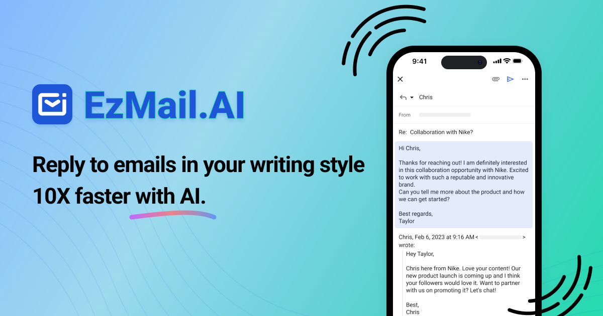 Изображение для сервиса EzMail.AI номер один