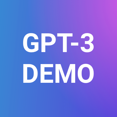 Изображение для сервиса GPT-3 Demo номер один