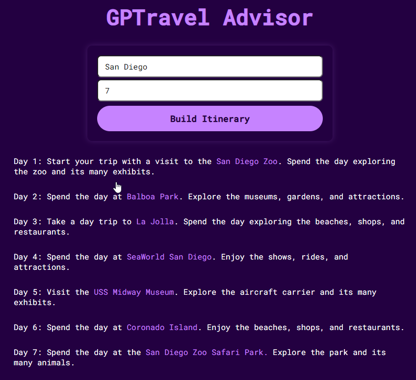 Изображение для сервиса GPT Travel Advisor номер один