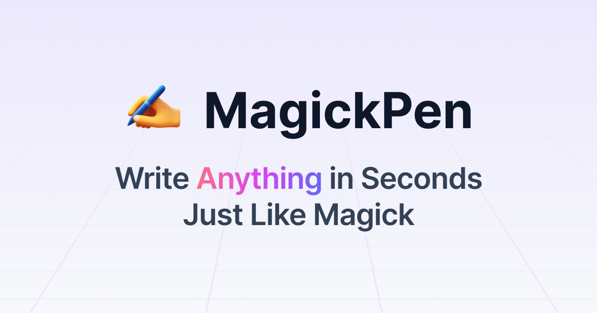 Изображение для сервиса MagickPen номер один