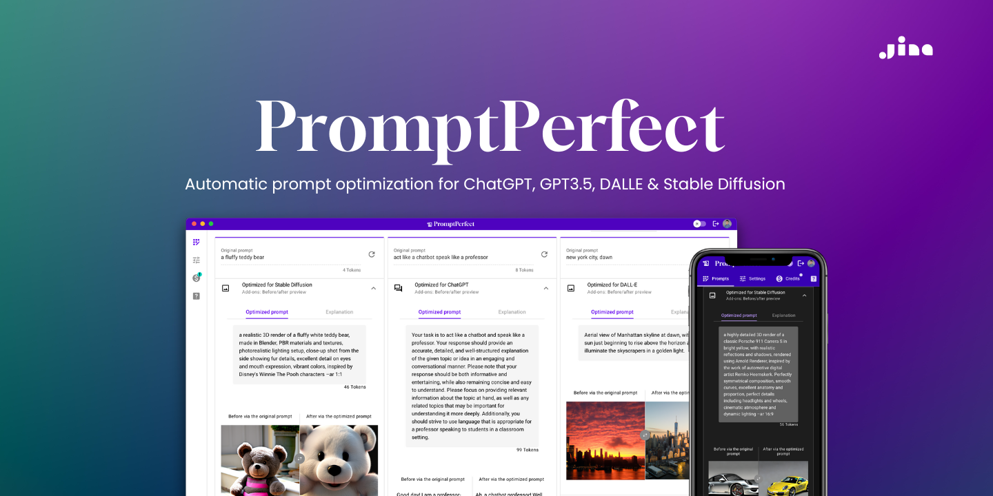 Изображение для сервиса PromptPerfect номер один