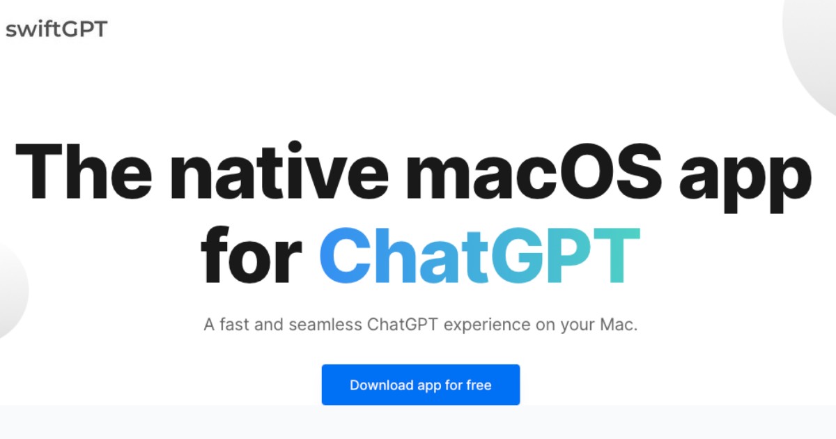 Изображение для сервиса swiftGPT.app номер один