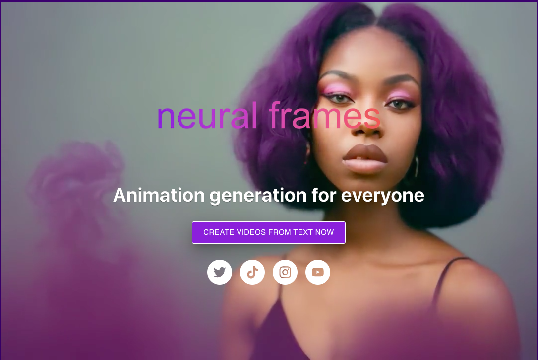 Изображение для сервиса Neural Frames номер один