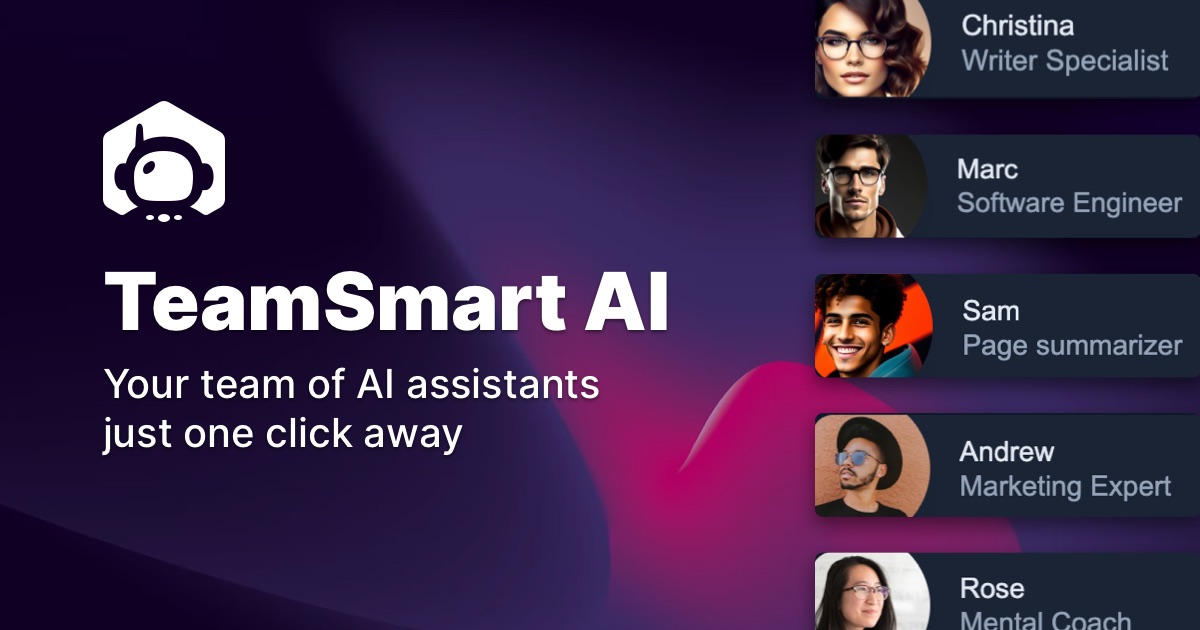 Изображение для сервиса TeamSmart AI номер один