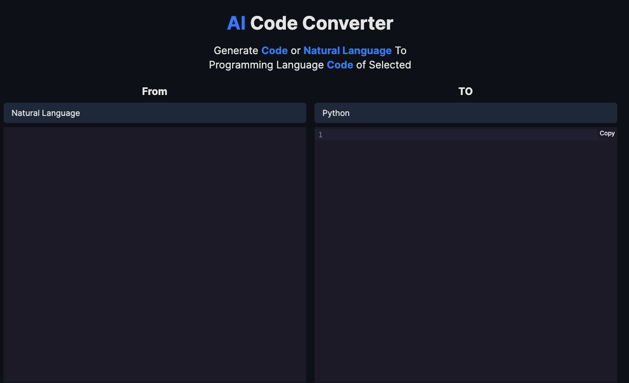 Изображение для сервиса AI Code Converter номер один