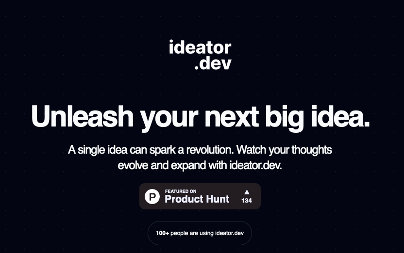 Изображение для сервиса ideator.dev номер один