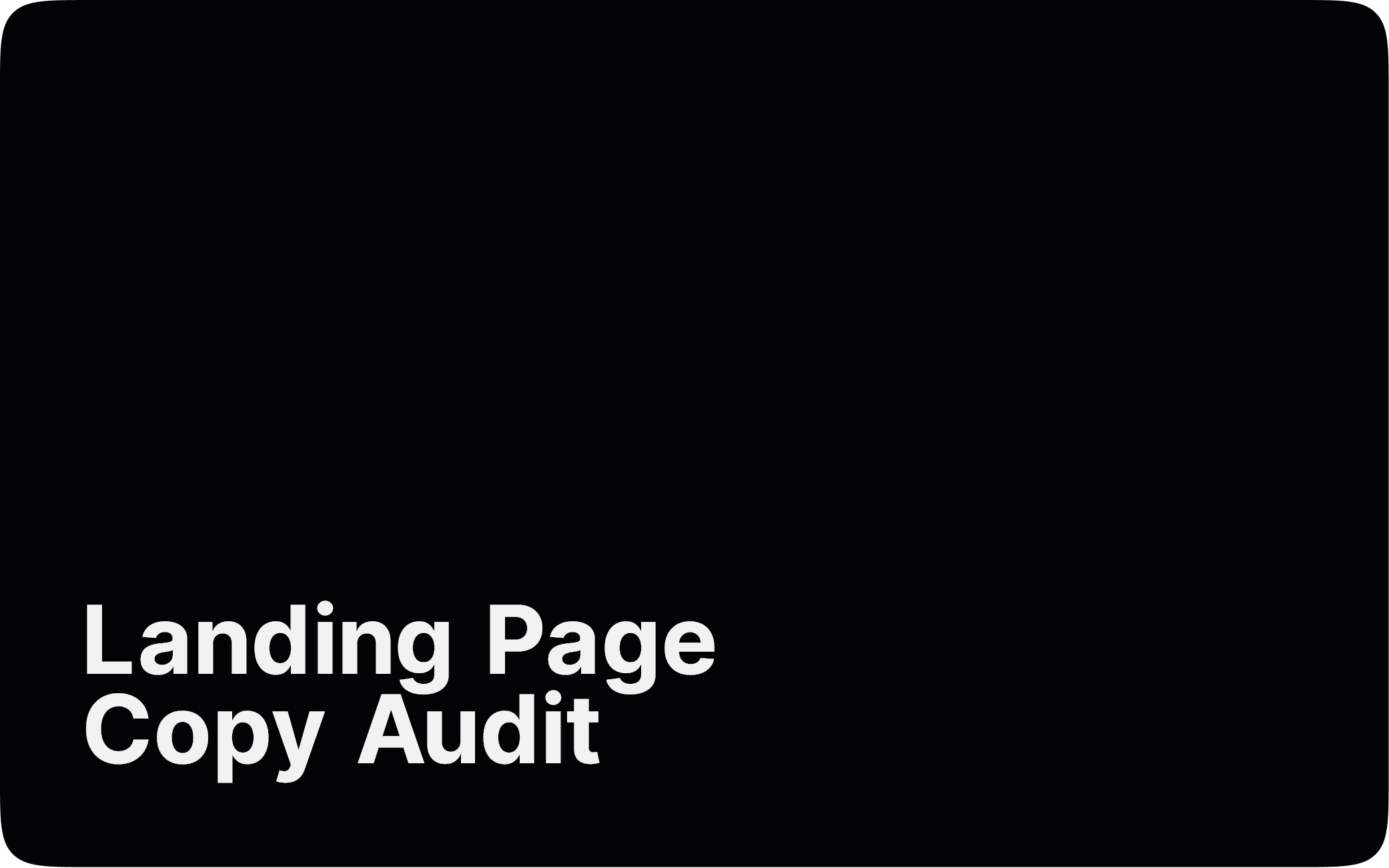 Изображение для сервиса Landing Page Copy Audit номер один