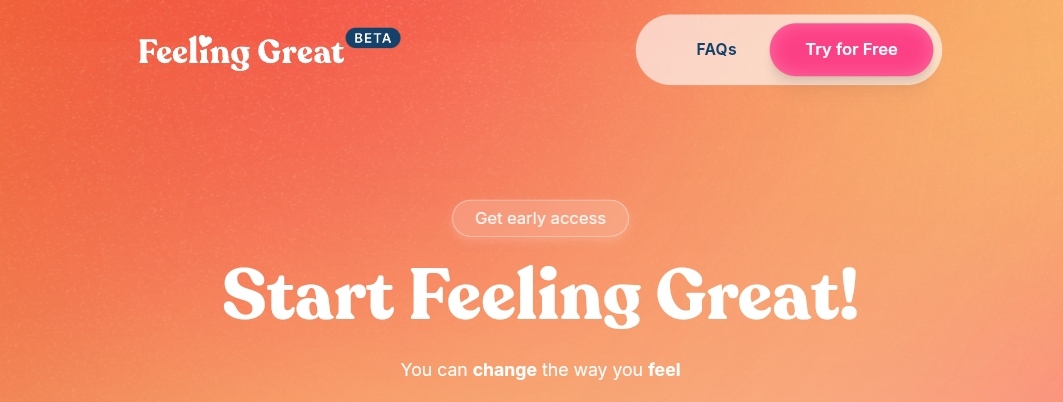 Изображение для сервиса Feeling Great app номер один