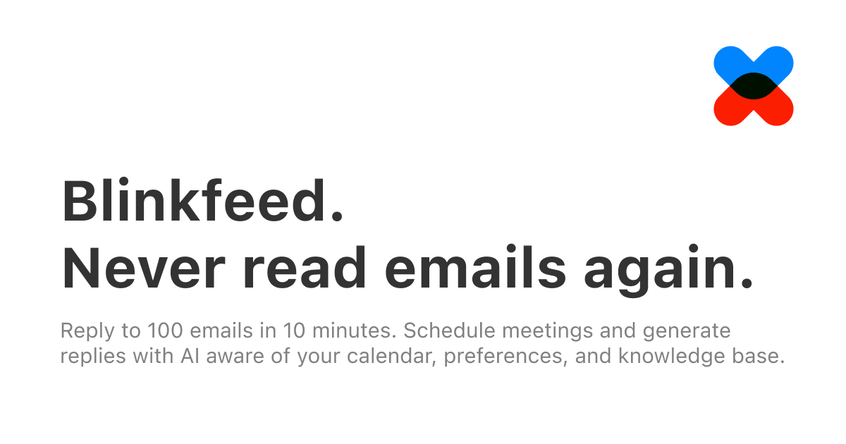 Изображение для сервиса Blinkfeed.ai номер один