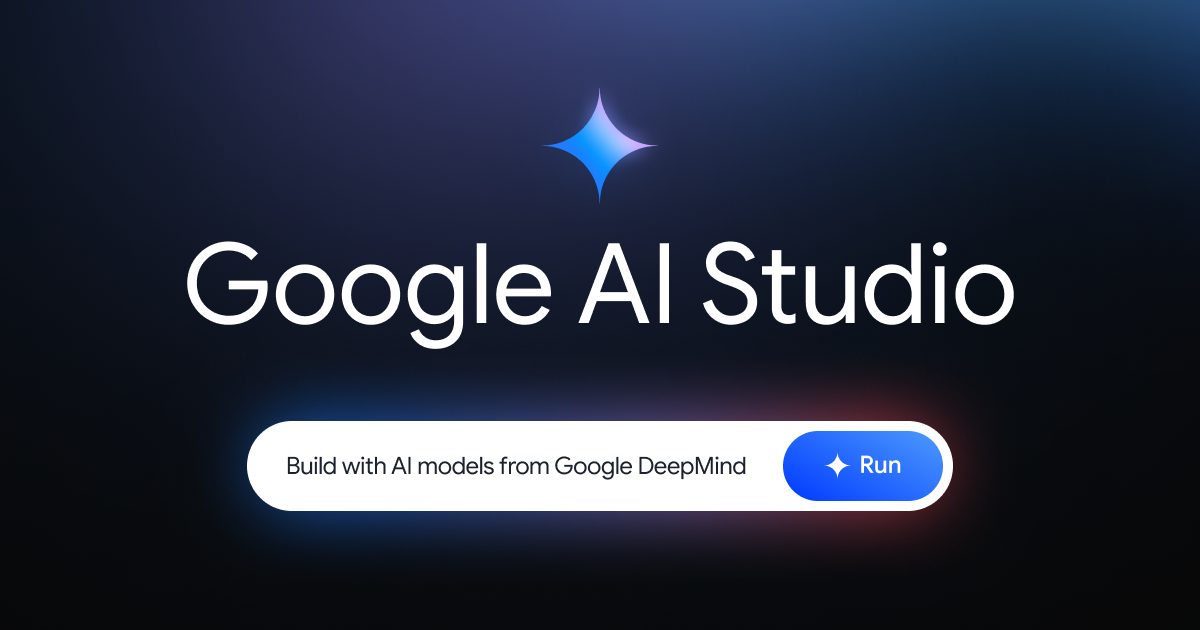 Изображение для сервиса Google AI Studio номер один