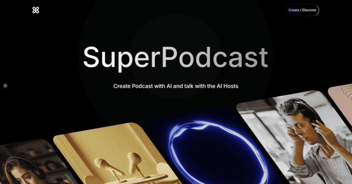 Изображение для сервиса SuperPodcast.ai номер один