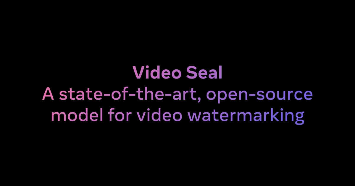 Изображение для сервиса Video Seal номер один