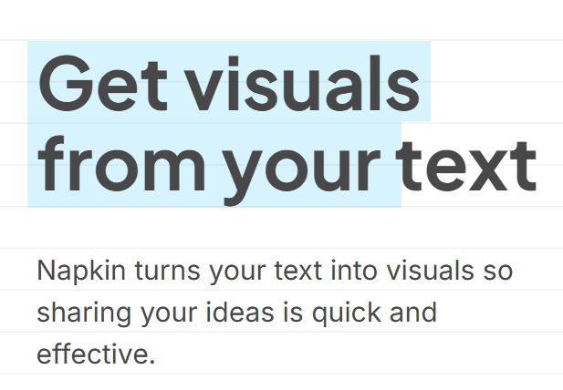 Изображение для сервиса Napkin AI номер один