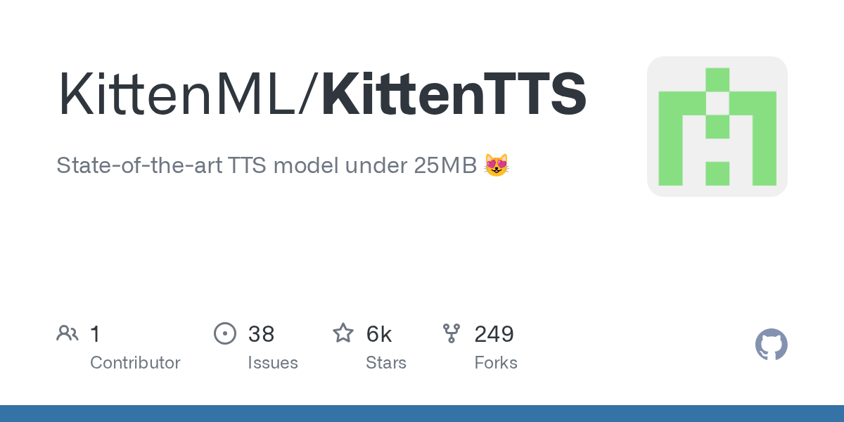 Изображение для сервиса KittenTTS номер один