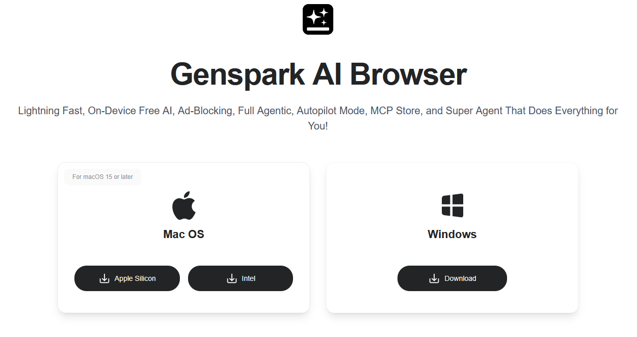 Изображение для сервиса GenSpark Browser номер один