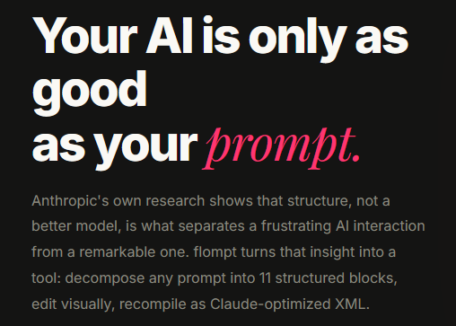 Изображение для сервиса flompt номер один