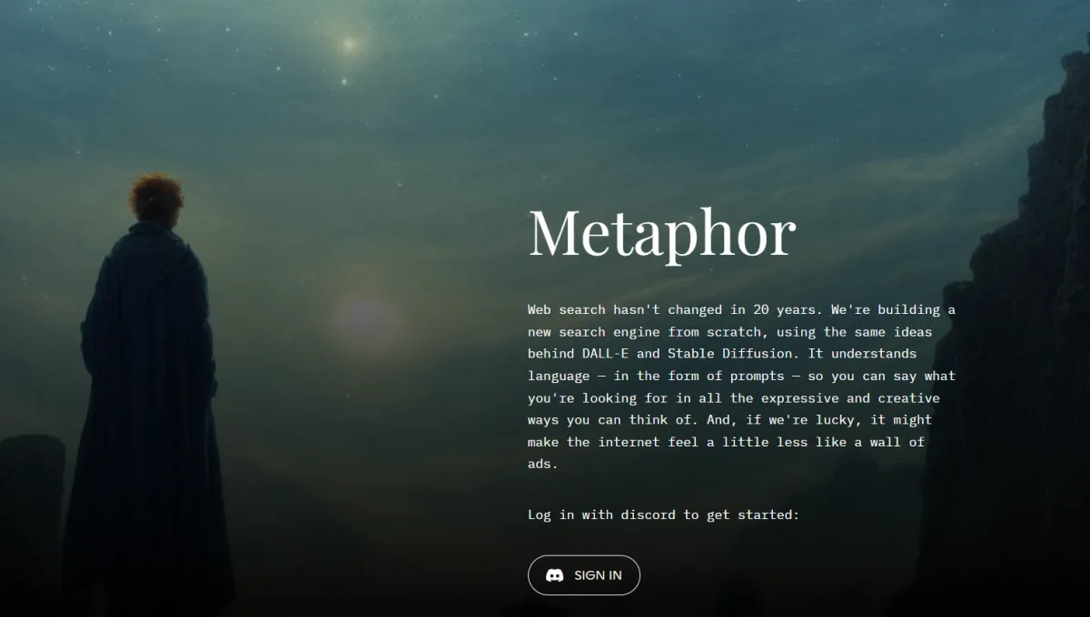 Сайт Metaphor
