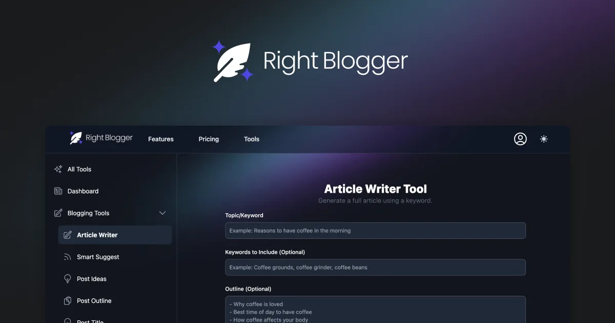 Сайт RightBlogger