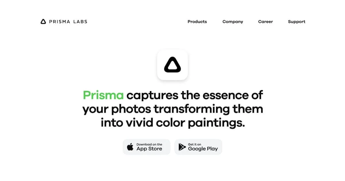 Сайт Prisma