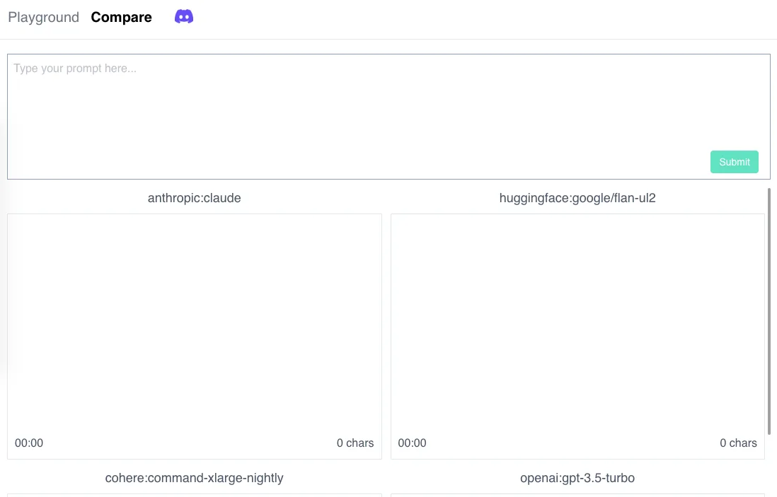 Сайт OpenPlayground Compare