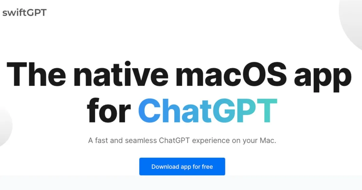 Сайт swiftGPT.app