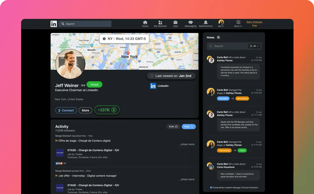 Сайт Linkedin Manager