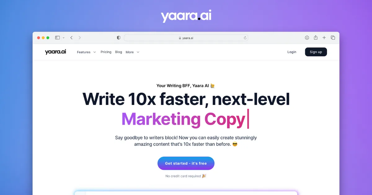 Сайт Yaara
