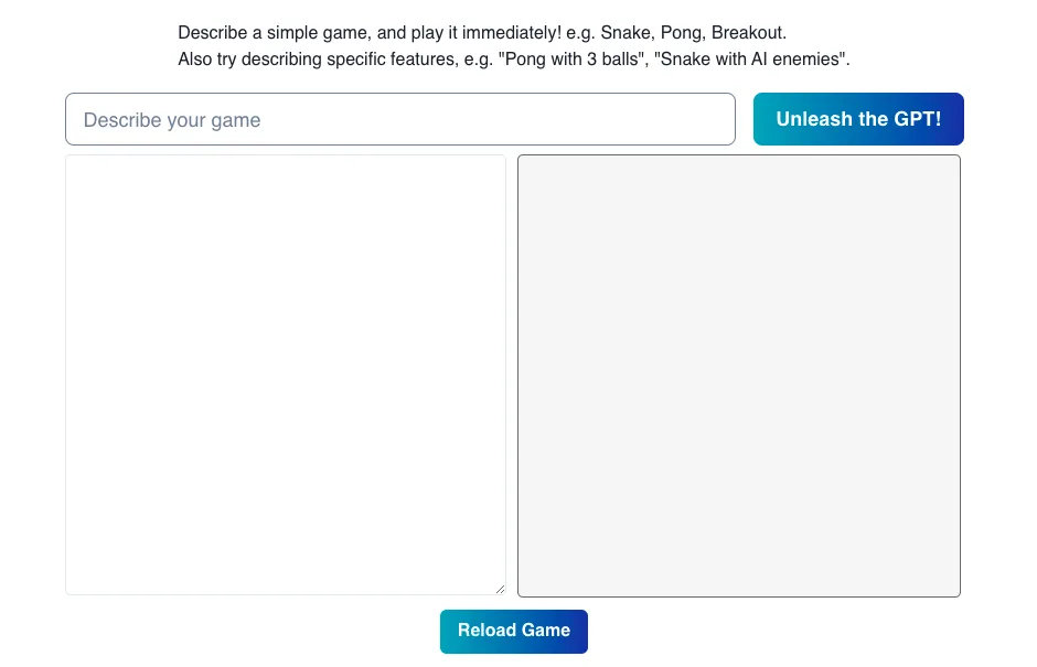 Сайт GPTGame