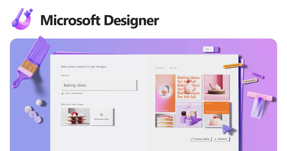Сайт Microsoft Designer