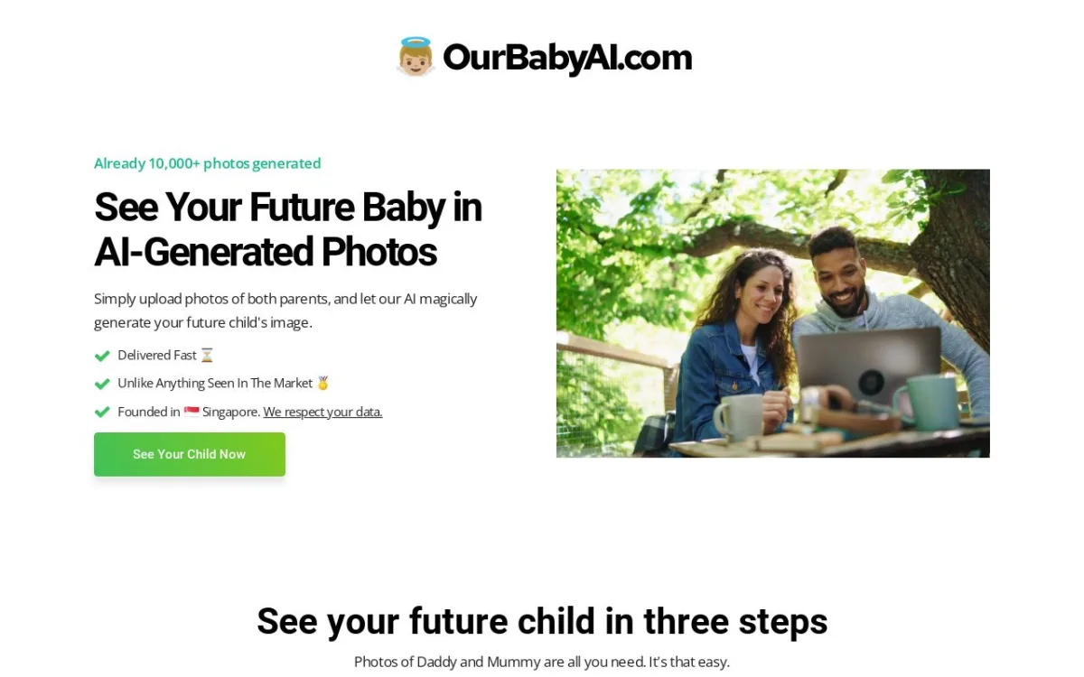 Сайт OurBaby AI