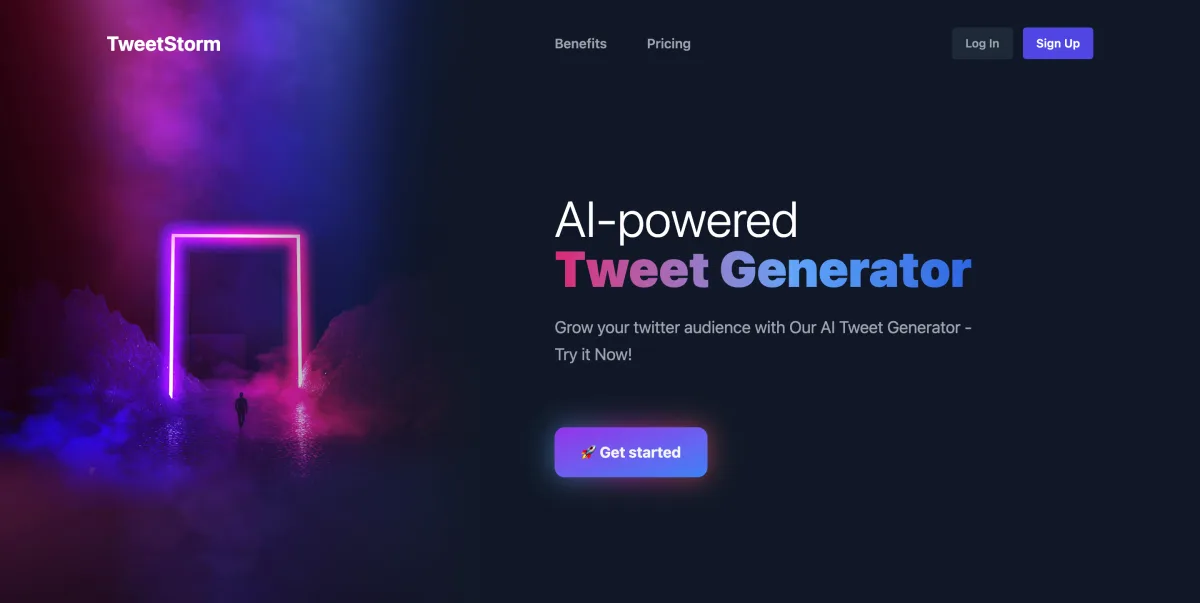 Сайт TweetStorm.ai