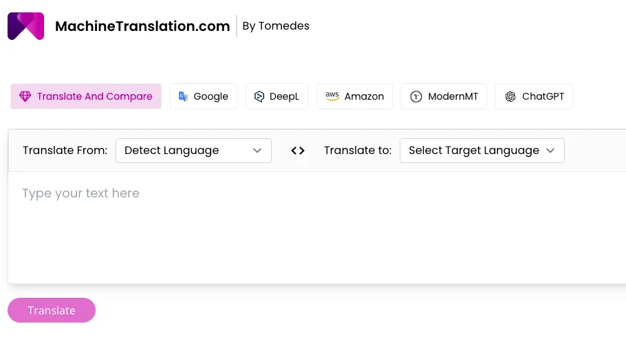 Сайт Machine Translation
