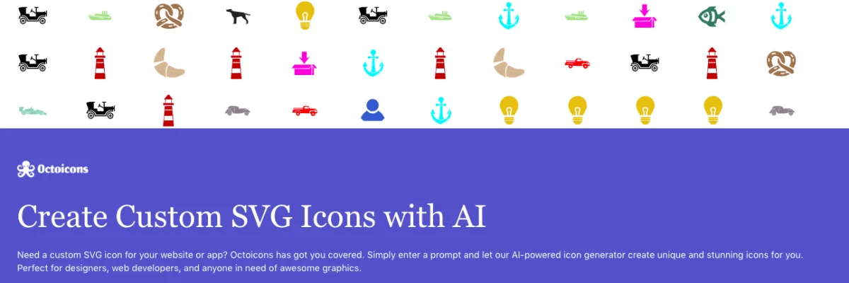 Сайт Octoicons