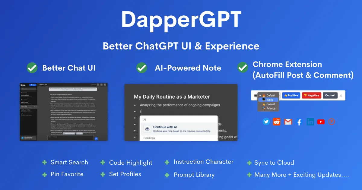 Сайт DapperGPT