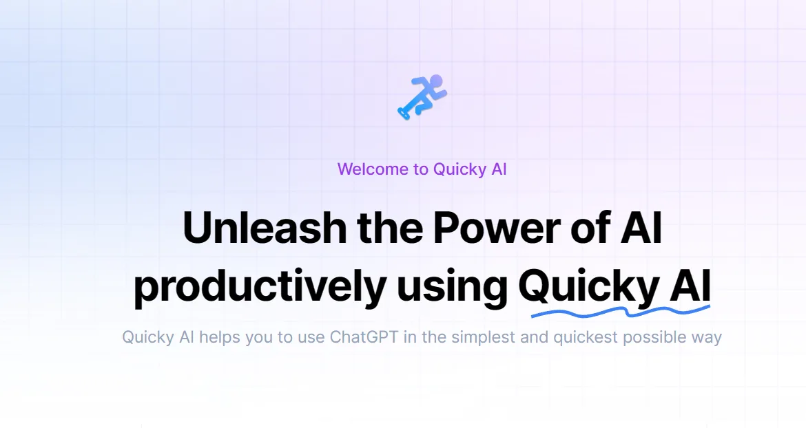 Сайт Quicky AI