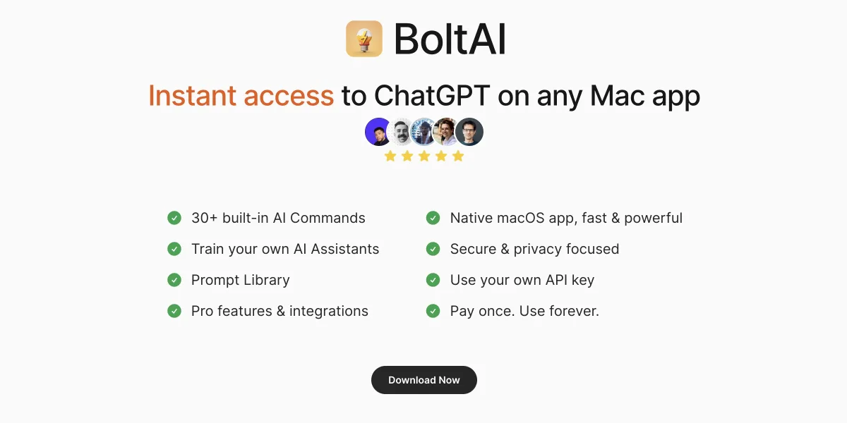 Сайт BoltAI