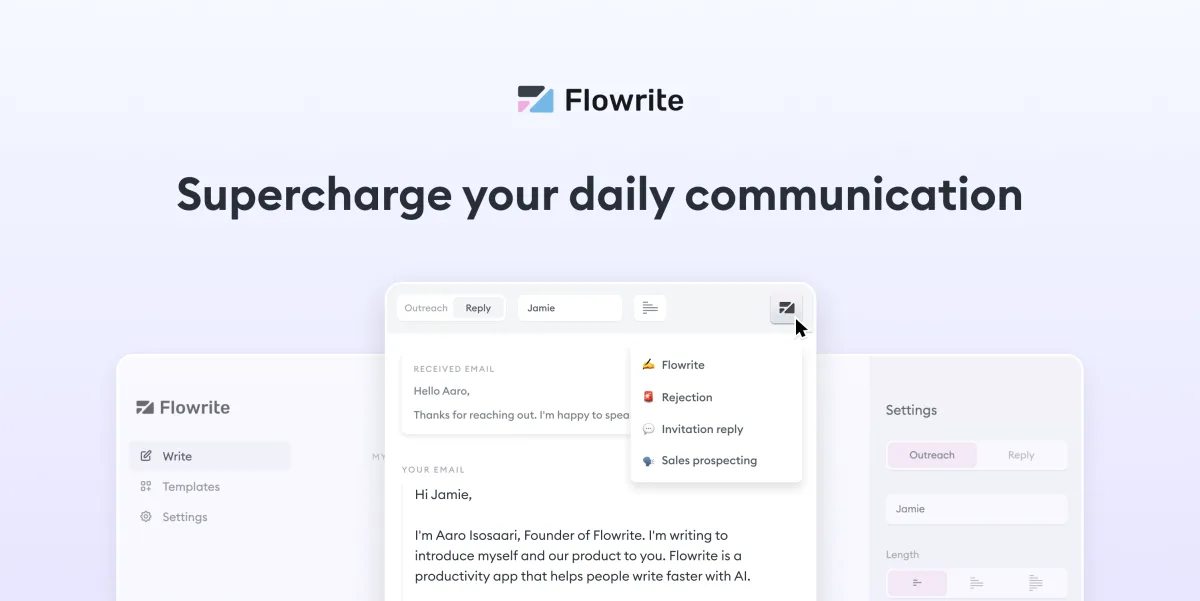Сайт Flowrite