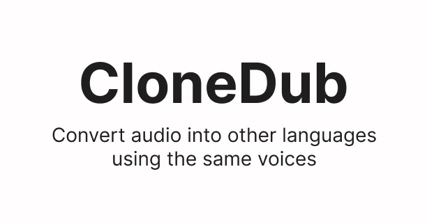 Сайт CloneDub
