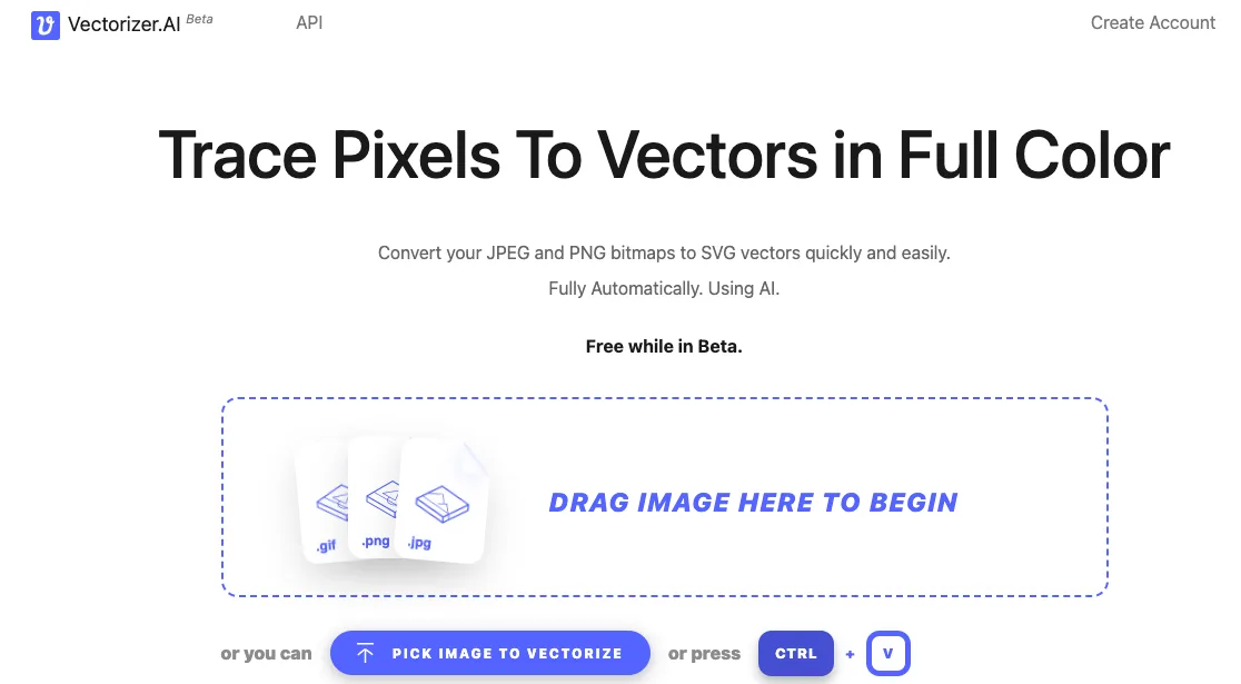 Сайт Vectorizer.AI