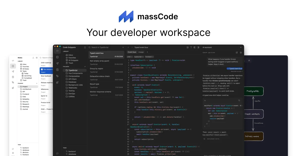 Сайт massCode