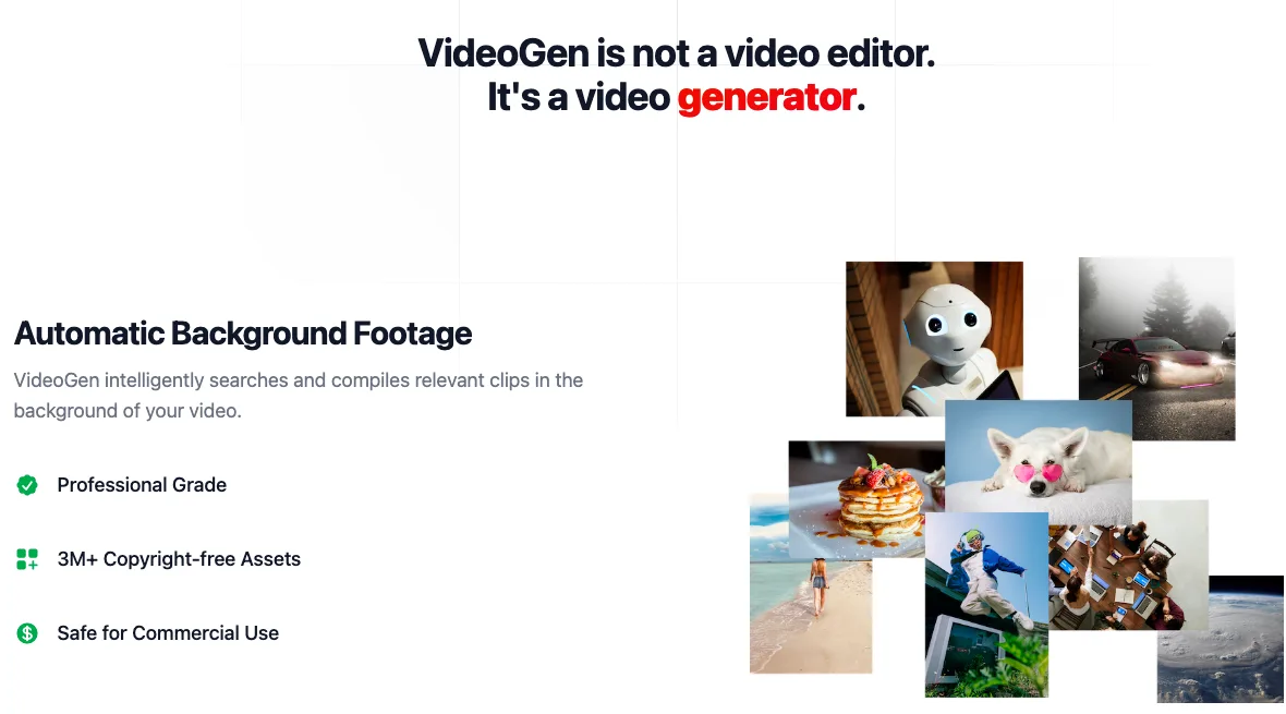 Сайт VideoGen
