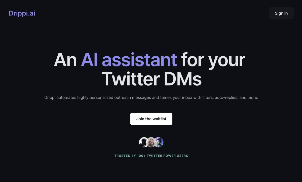 Сайт Drippi.ai