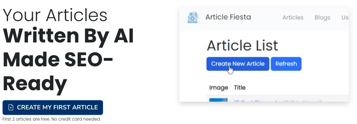 Сайт Article Fiesta