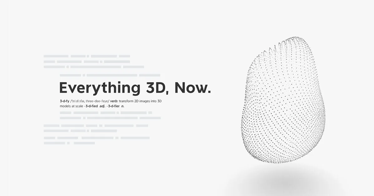 Сайт 3DFY.ai